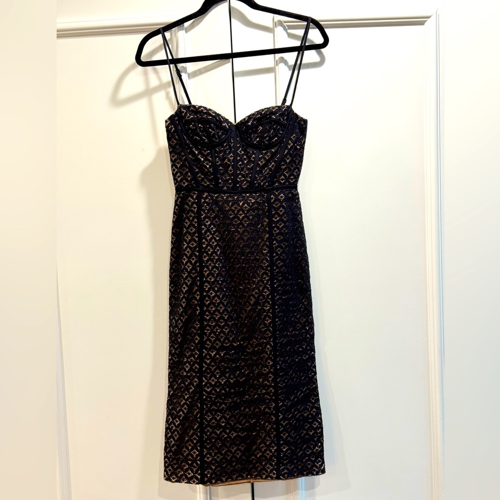 Bardot 'Charley' Black Lace Midi Dress US size 2
